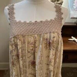 RARE!!! Magnolia Pearl Crochet Top Tank Dress